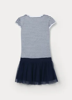 Vestito in jersey di cotone stretch bambina
