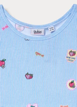 Vestito in jersey di puro cotone bambina
