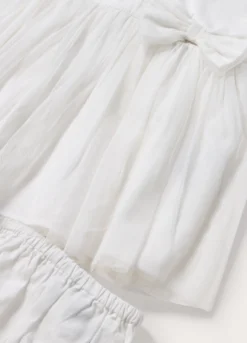 Vestito in popeline di puro cotone neonata