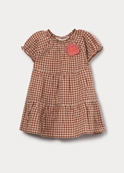 Vestito in puro cotone seersucker bimba