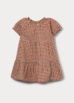 Vestito in puro cotone seersucker bimba