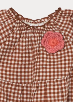 Vestito in puro cotone seersucker bimba