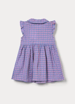 Vestito in puro cotone seersucker bimba