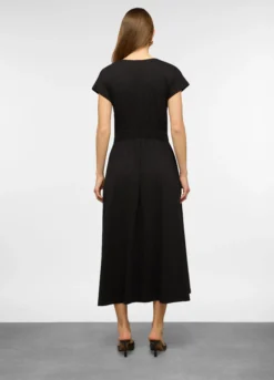 Vestito lungo in jersey di cotone stretch donna