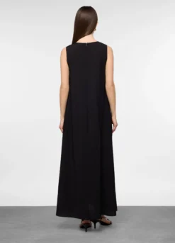 Vestito lungo smanicato fit over donna