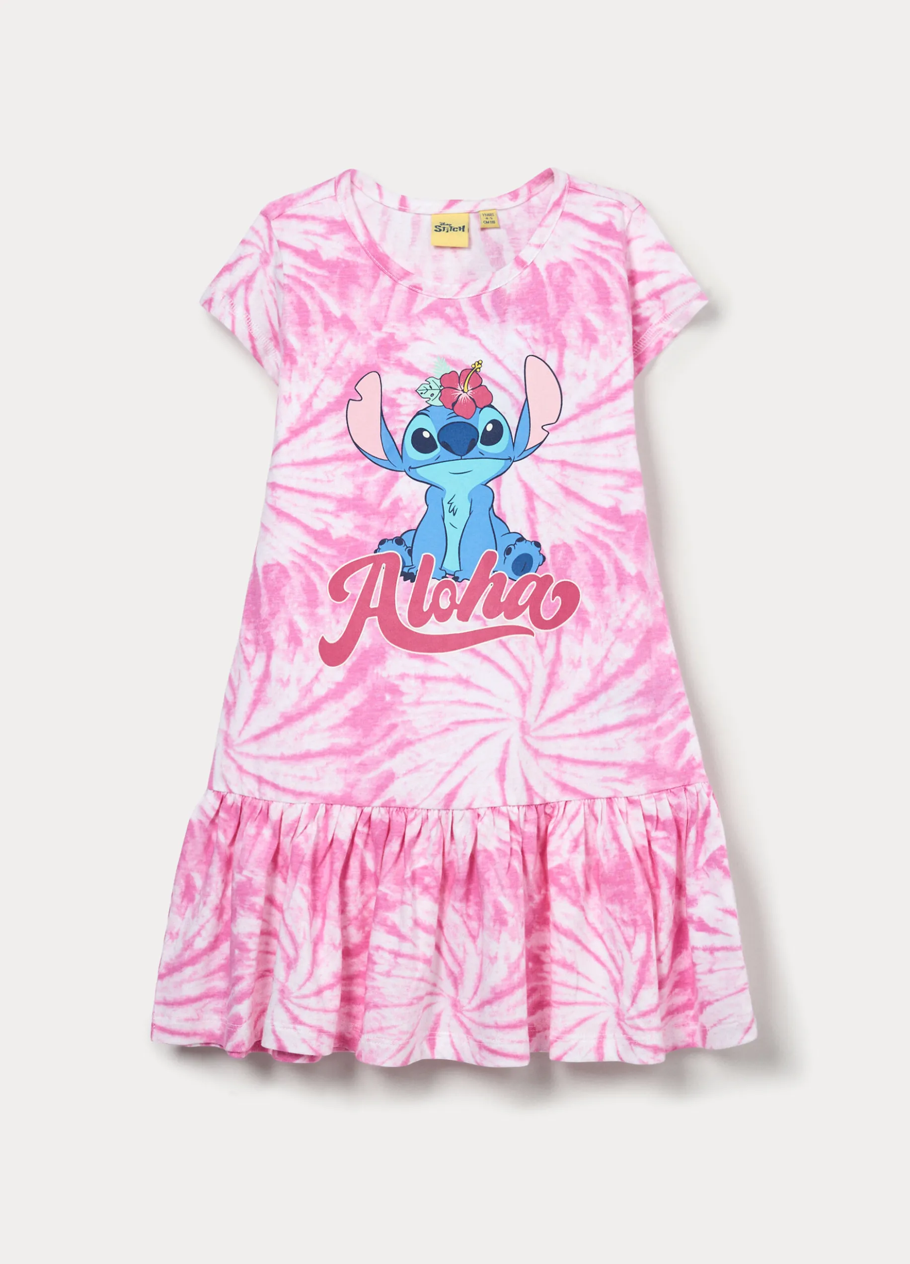 Vestito Stitch in jersey di puro cotone bambina
